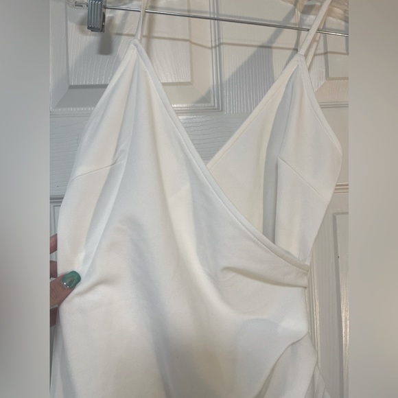 Verdusa womens Asymmetrical White Mini Length Dress - Picture 5 of 8